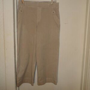 Spanx Pull On Wide Leg Stretch Crop Jeans Sz 1X